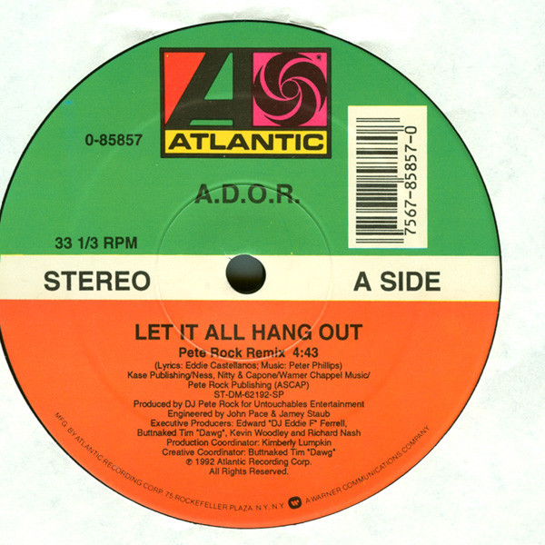 中古・USED】A.D.O.R.(12) LET IT ALL HANG OUT【HIPHOP】 -DJ